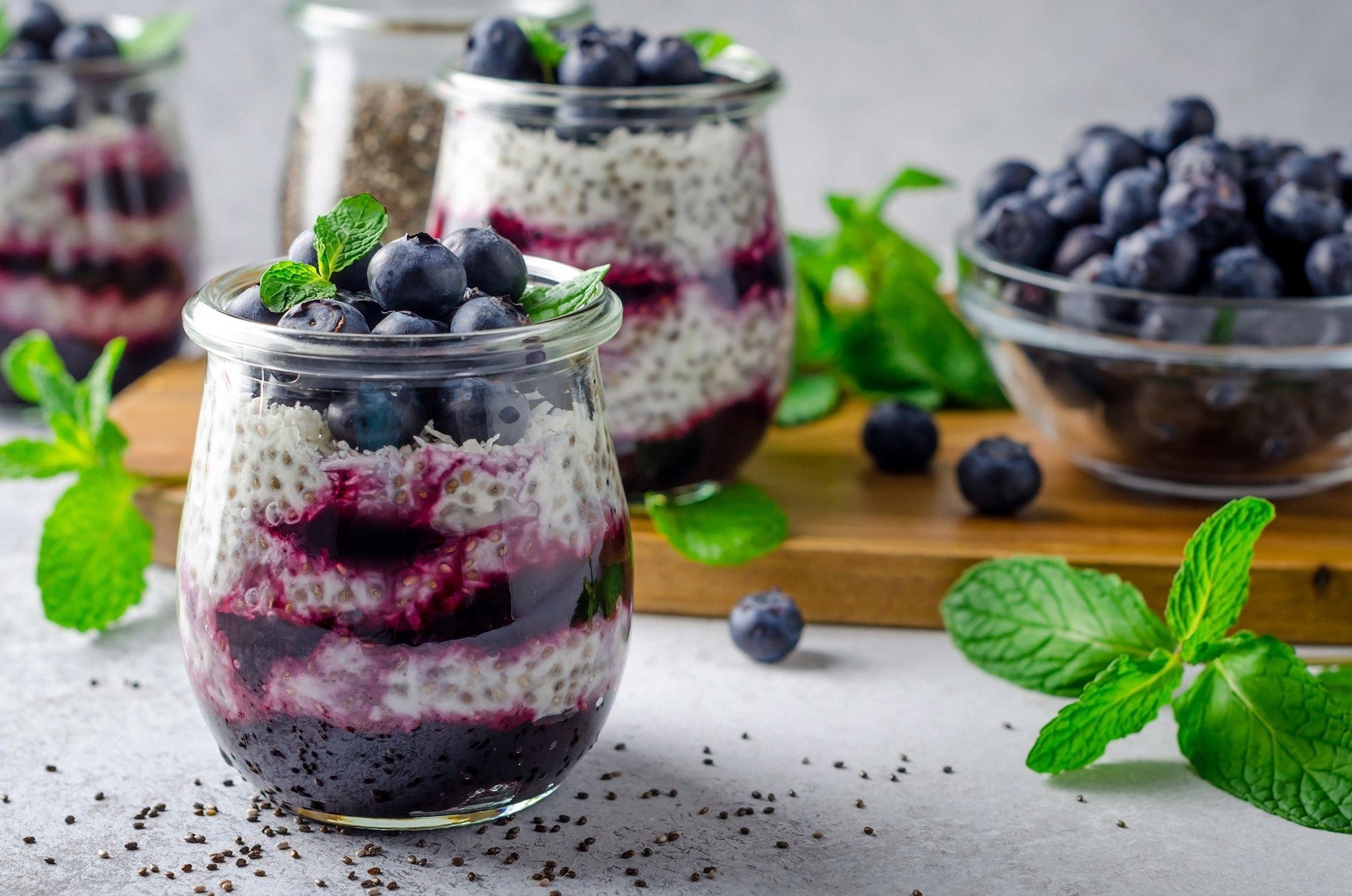 Berry Fresh Chia Seed Pudding