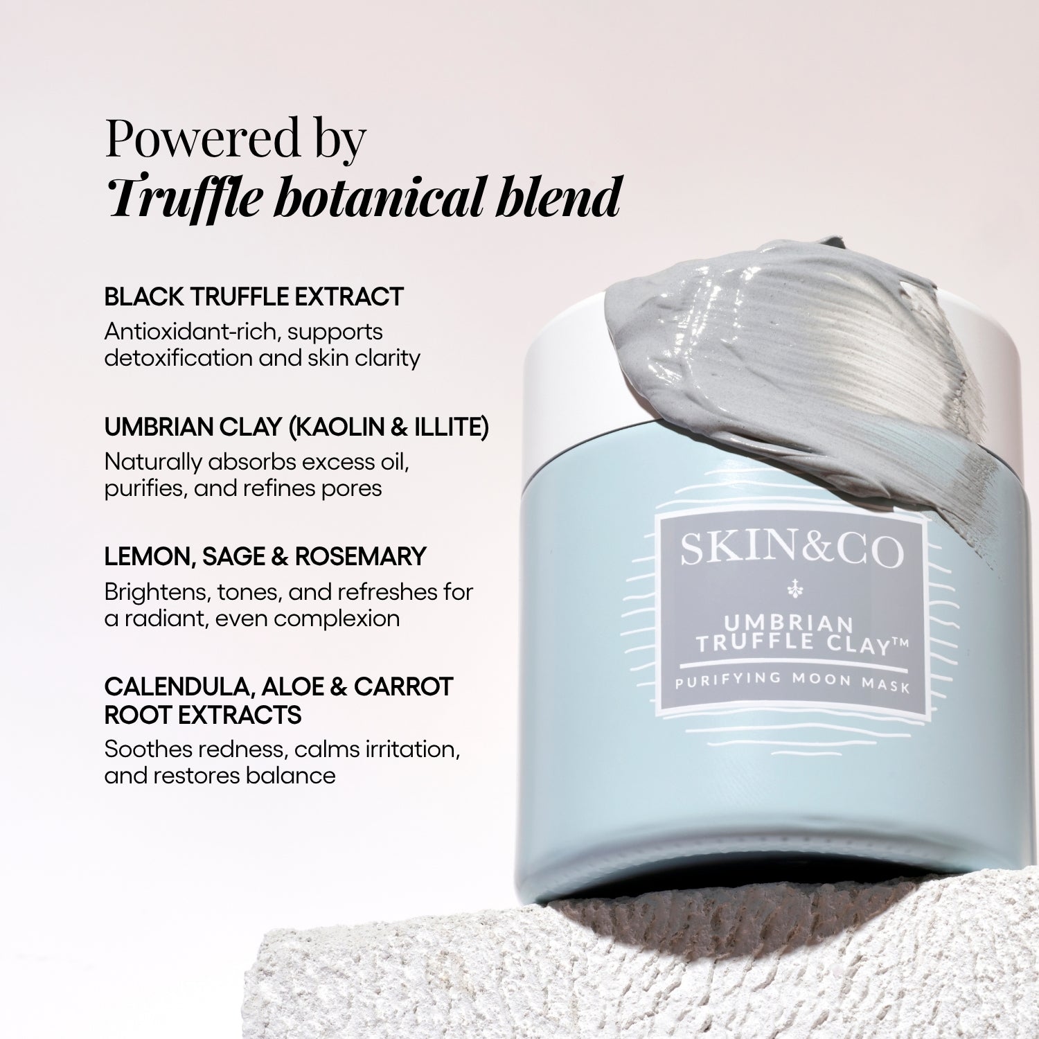 Umbrian Clay Moon Mask with Truffle | Organic Extracts